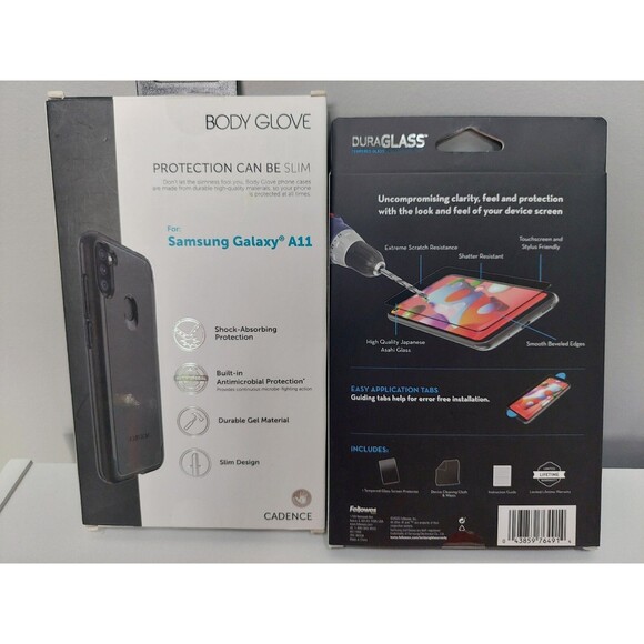 Body Glove Slim Cell Phone Case & Dura Glass Screen Protector Samsung Galaxy A11 - Picture 4 of 4